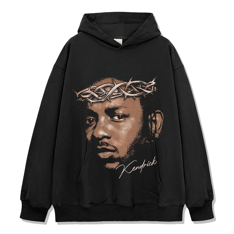 Kendrick Lamar Hoodie tribute hoodie in heavyweight cotton