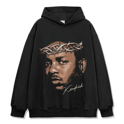 Kendrick Lamar Hoodie in heavyweight 240gsm cotton