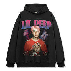 Lil Peep Hoodie in heavyweight 240gsm cotton