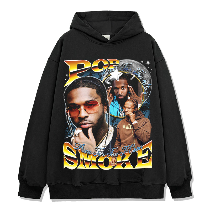 Pop Smoke Hoodie tribute hoodie in heavyweight cotton