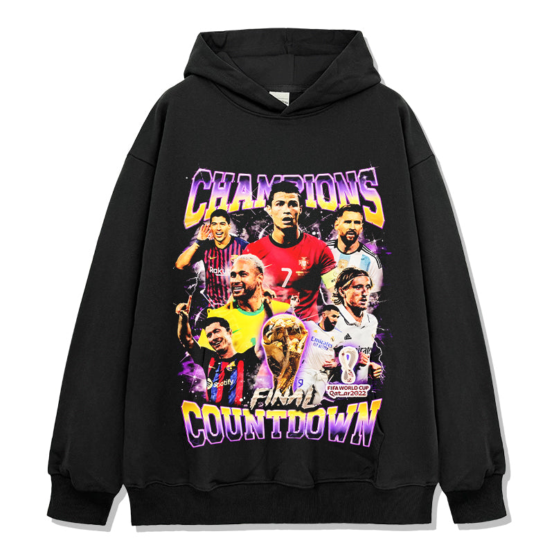 Champions Final Countdown Hoodie tribute hoodie in heavyweight cotton