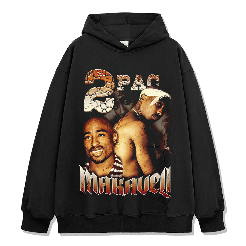 Tupac Shakur Hoodie tribute hoodie in heavyweight cotton