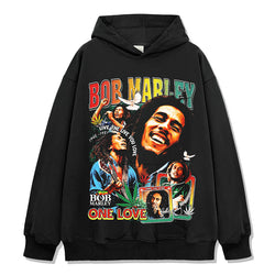 Live The Live You Love By Bob Morley Hoodie tribute hoodie in heavyweight cotton