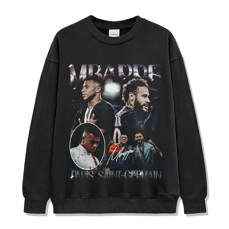 Kylian Mbappe “Signature” Sweatshirt tribute tee in heavyweight cotton