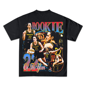 Caitlyn Clark Rookie of the Year Back Design Graphic TEE