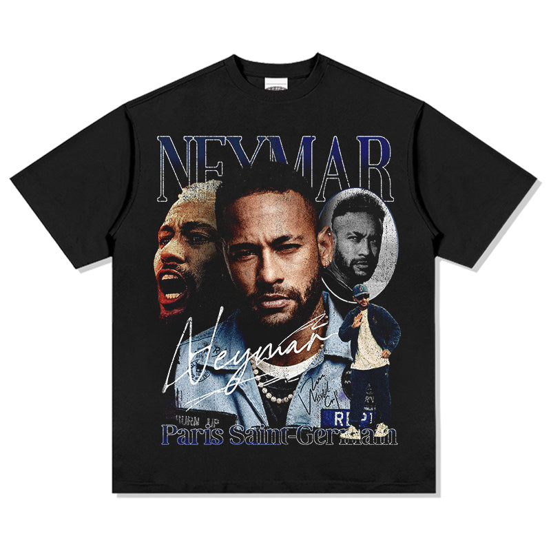 Neymar “Signature” Tee tribute tee in heavyweight cotton