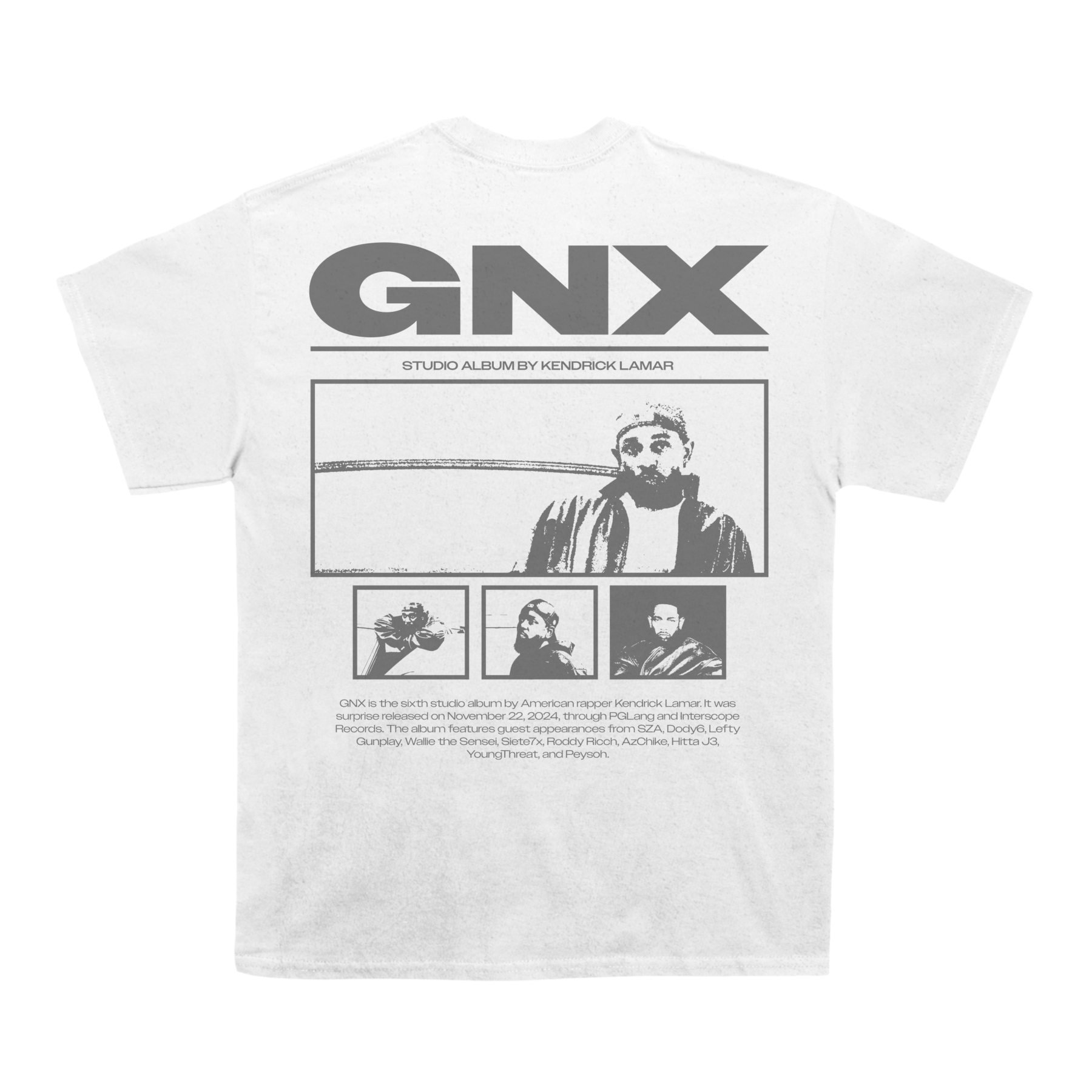 Kendrick "GNX" Back Design TEE