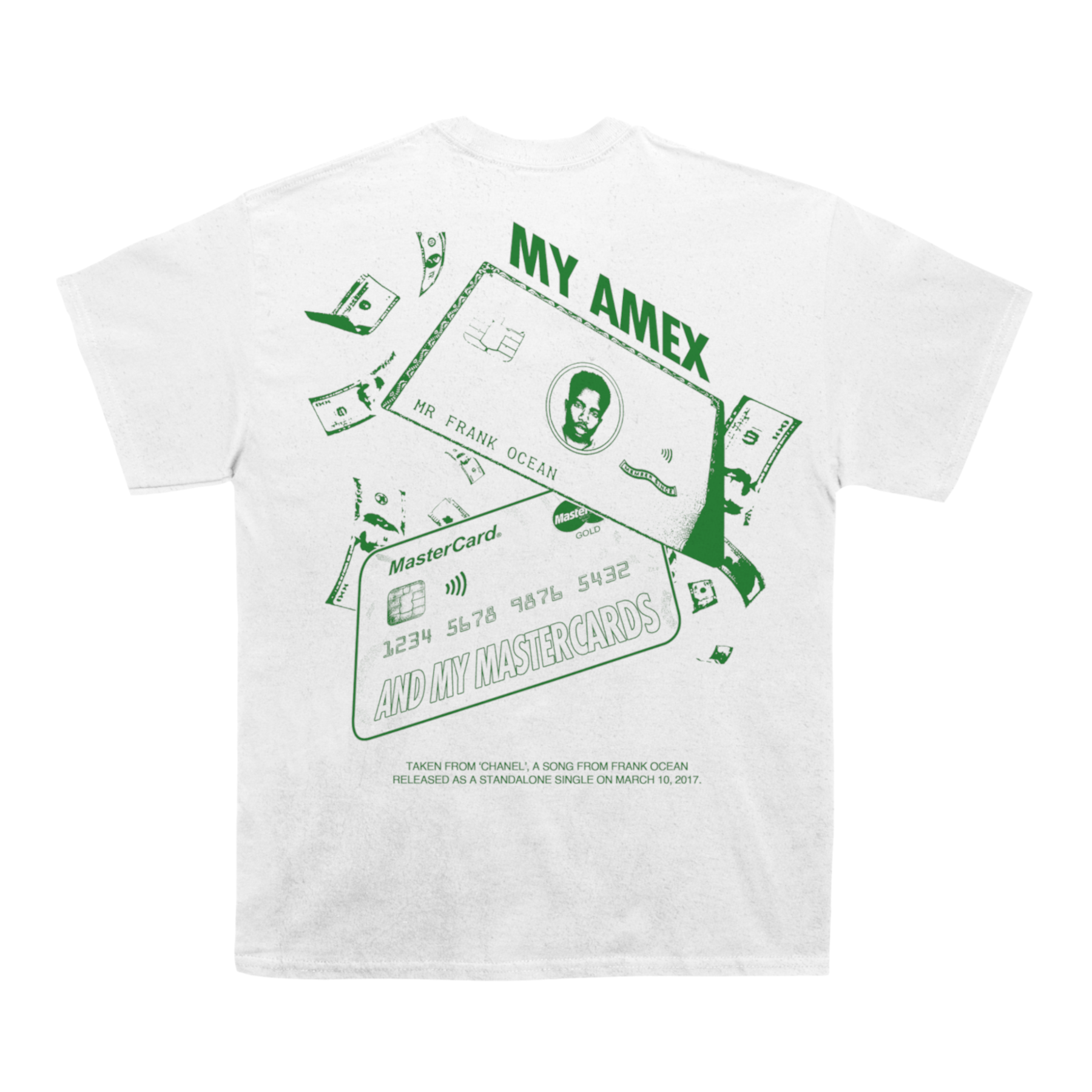 Frank Ocean "Chanel" Back Design TEE