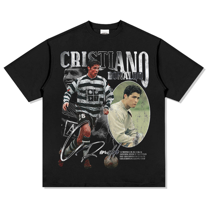 Cristiano Ronaldo "Signature" Tee tribute tee in heavyweight cotton