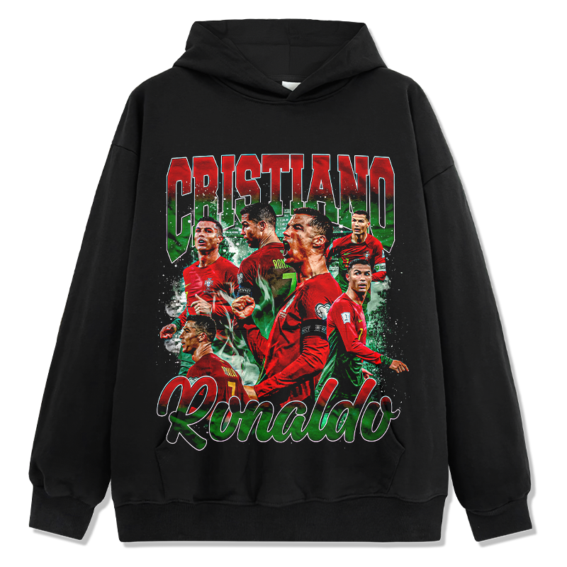Cristiano Ronaldo Hoodie tribute hoodie in heavyweight cotton