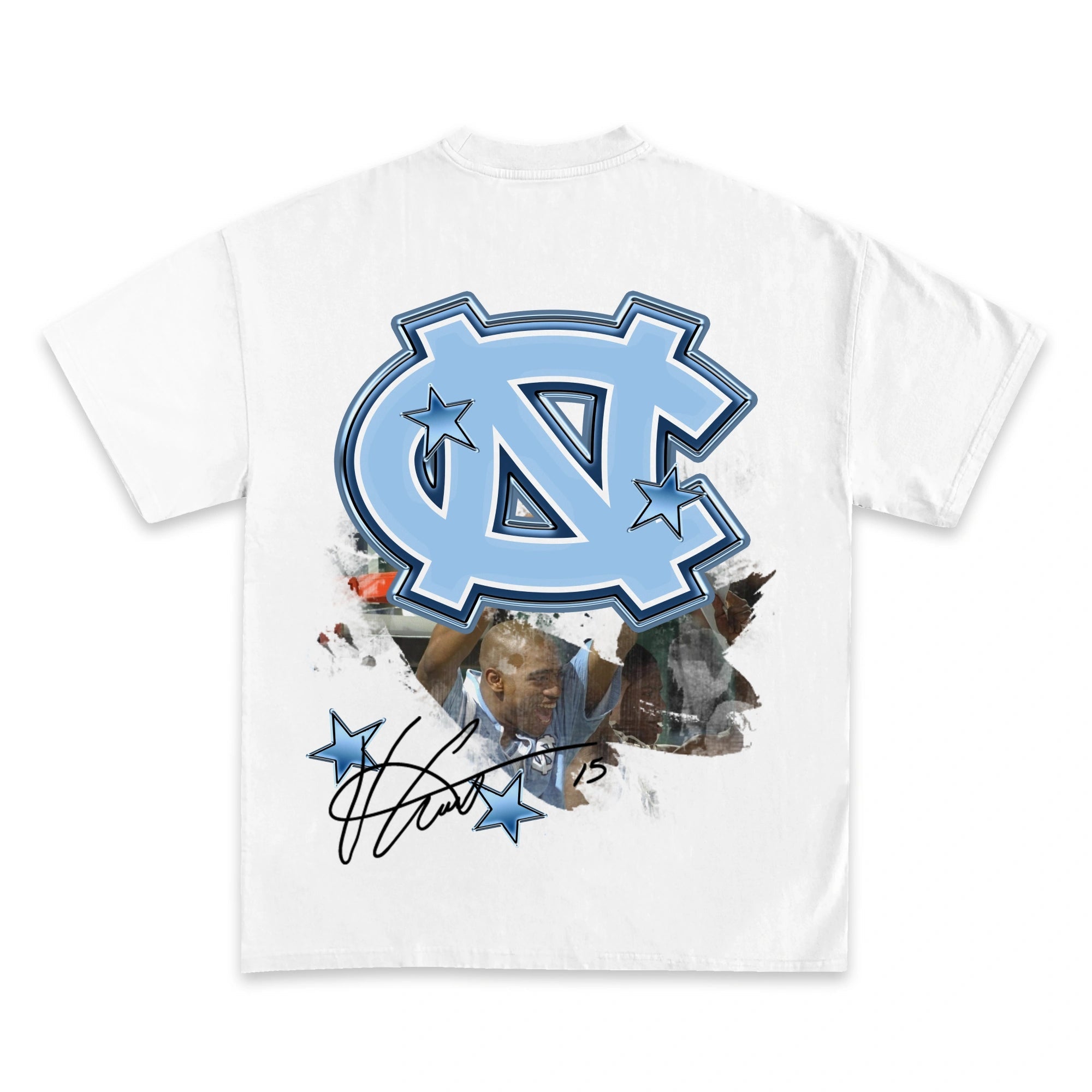 Vince Carter "UNC Tar Heels" Back Design Graphic TEE