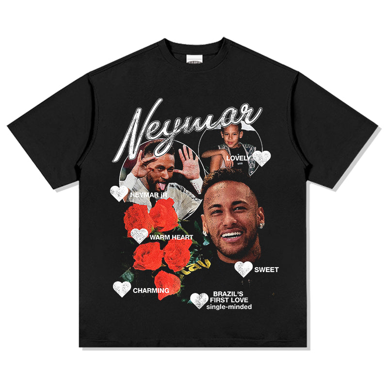 Neymar Tee tribute tee in heavyweight cotton