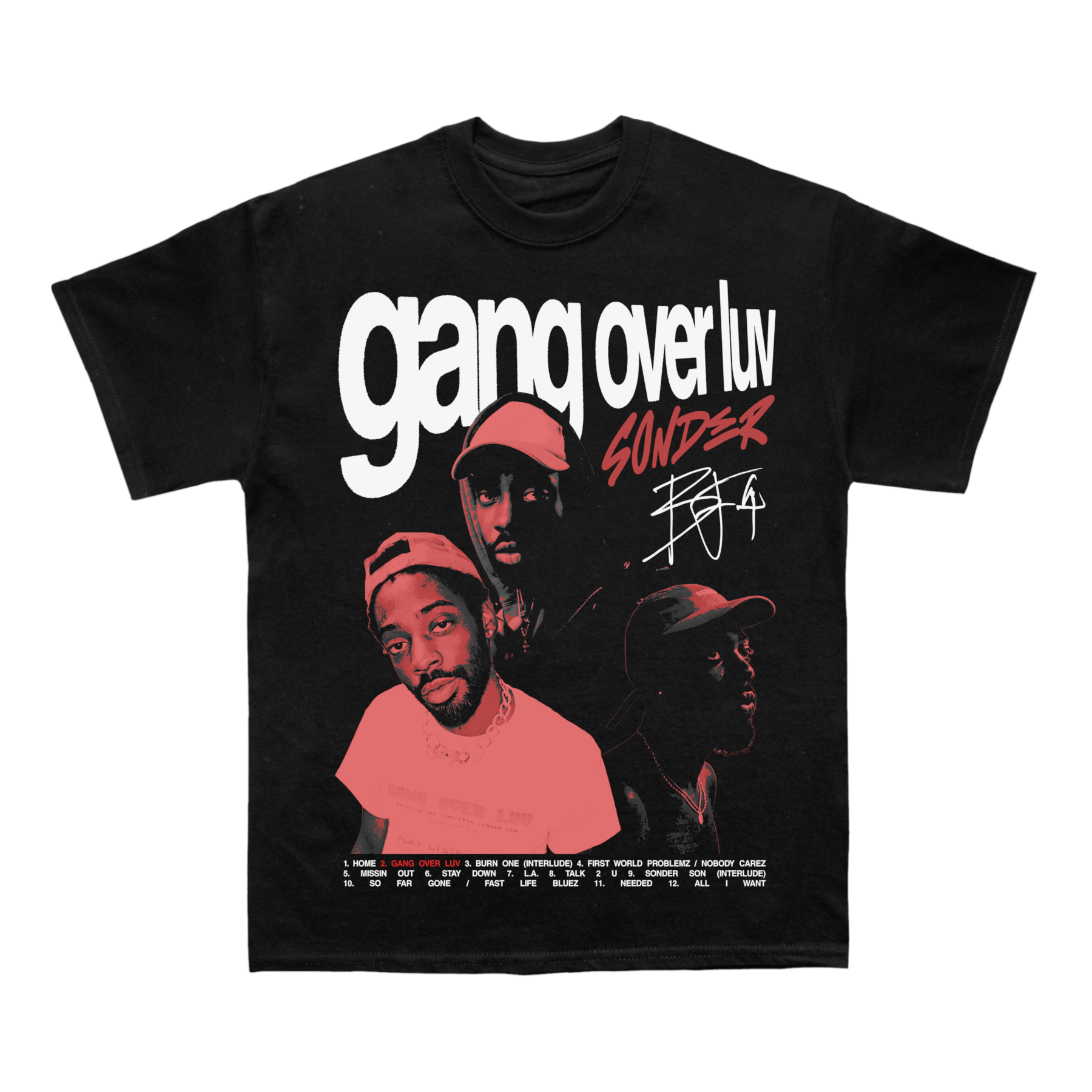 Brent Faiyaz "Sonder Gang Over Luv" TEE