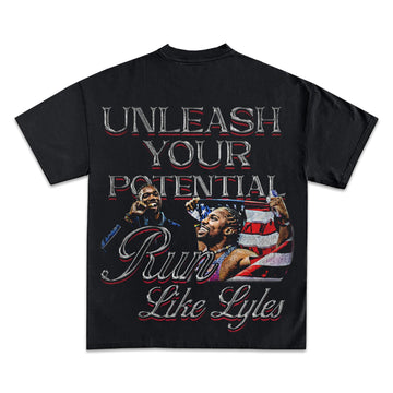Noah Lyles Back Design Graphic TEE