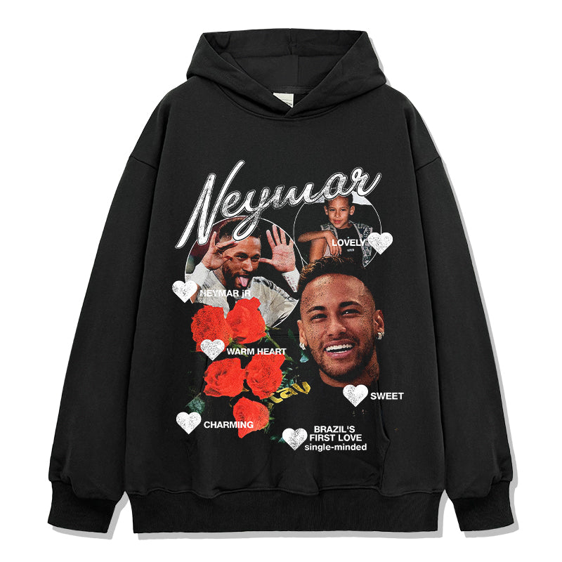 Neymar Hoodie tribute hoodie in heavyweight cotton