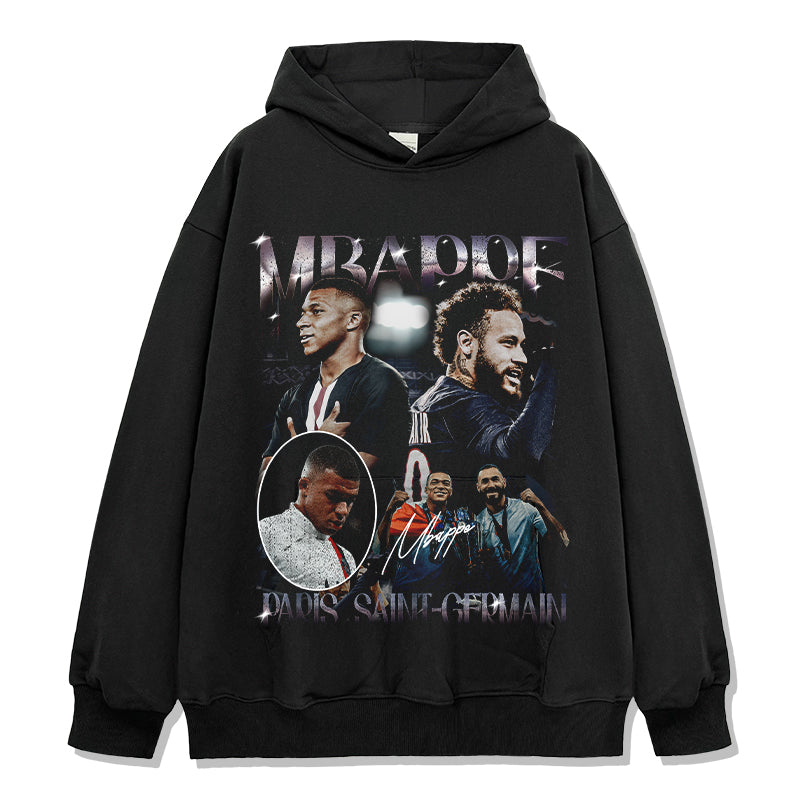 Kylian Mbappe “Signature” Hoodie tribute hoodie in heavyweight cotton