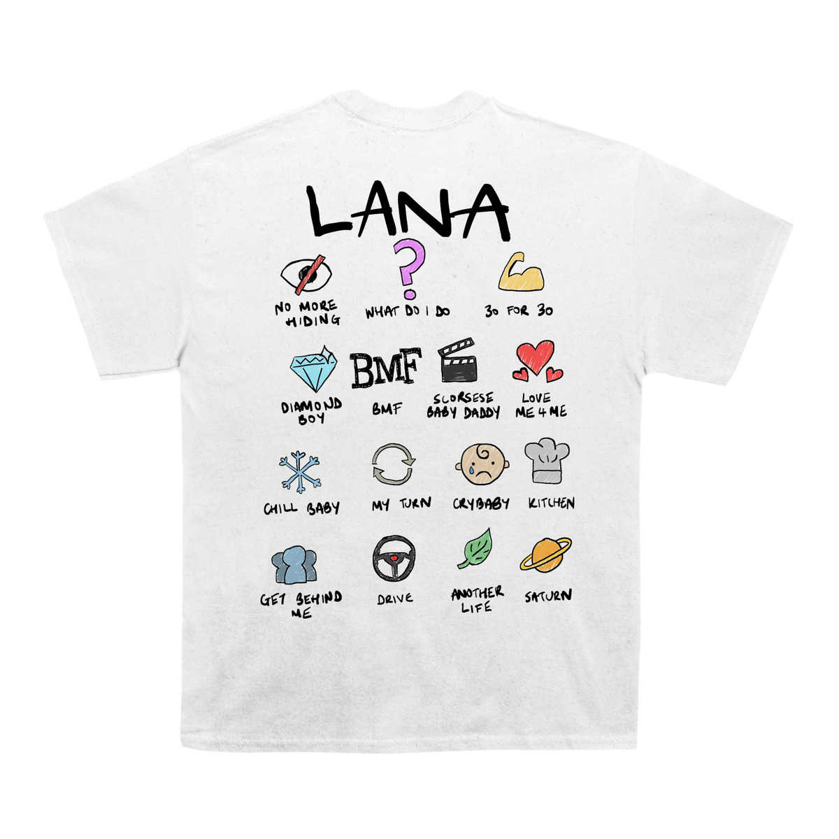 Sza "Lana" Notebook Back Design TEE - view 3
