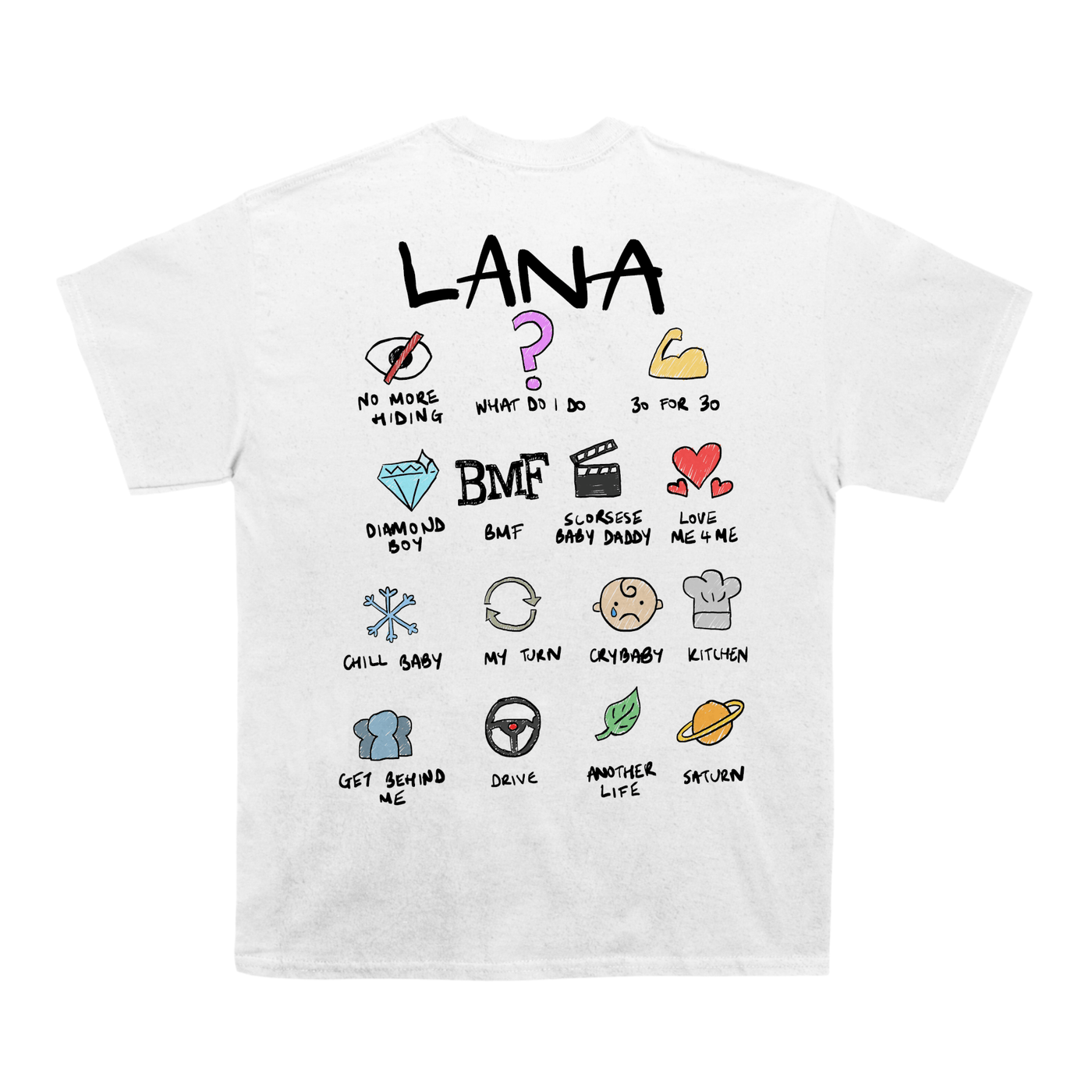 Sza "Lana" Notebook Back Design TEE - view 3