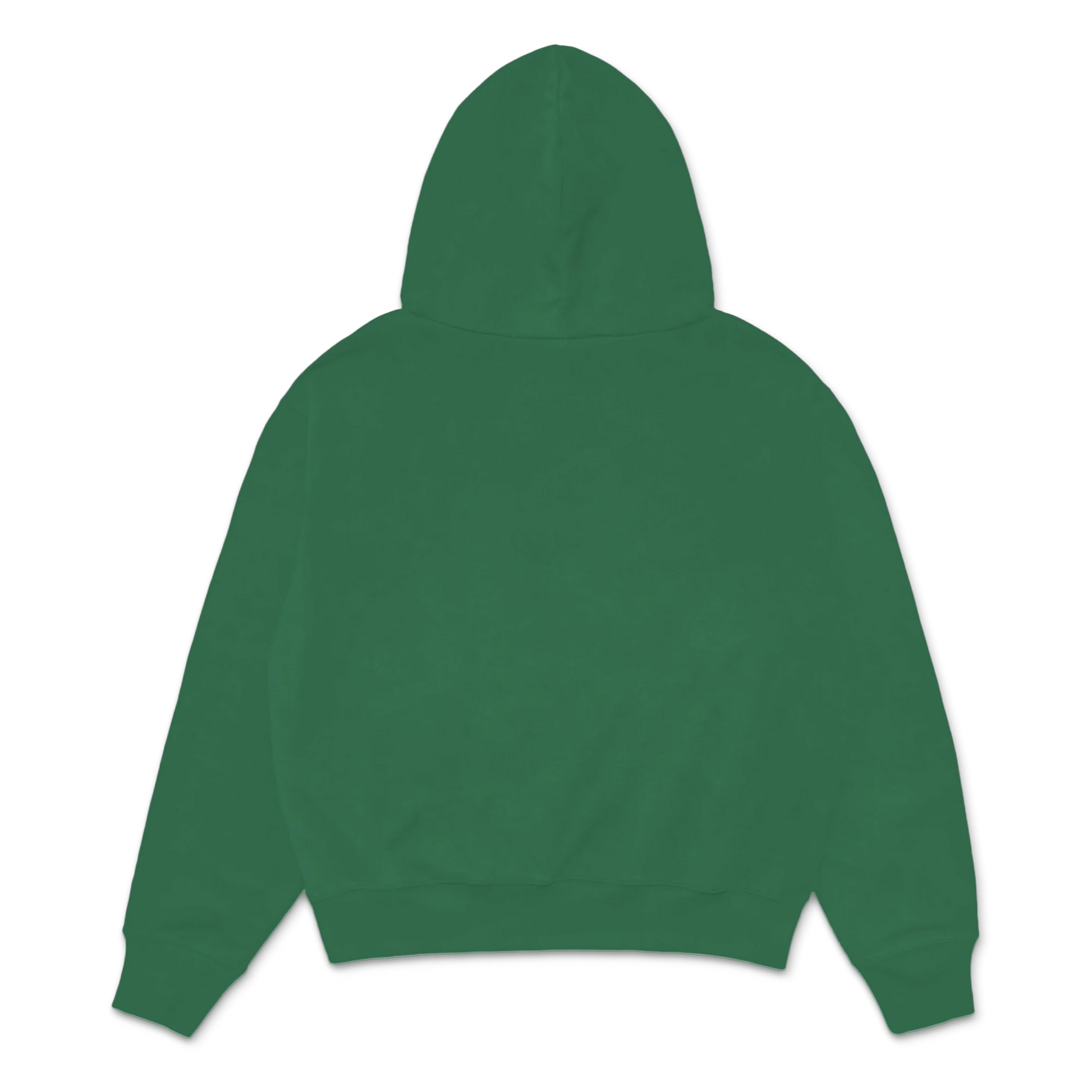 Custom Print Hoodie — Forest Green back