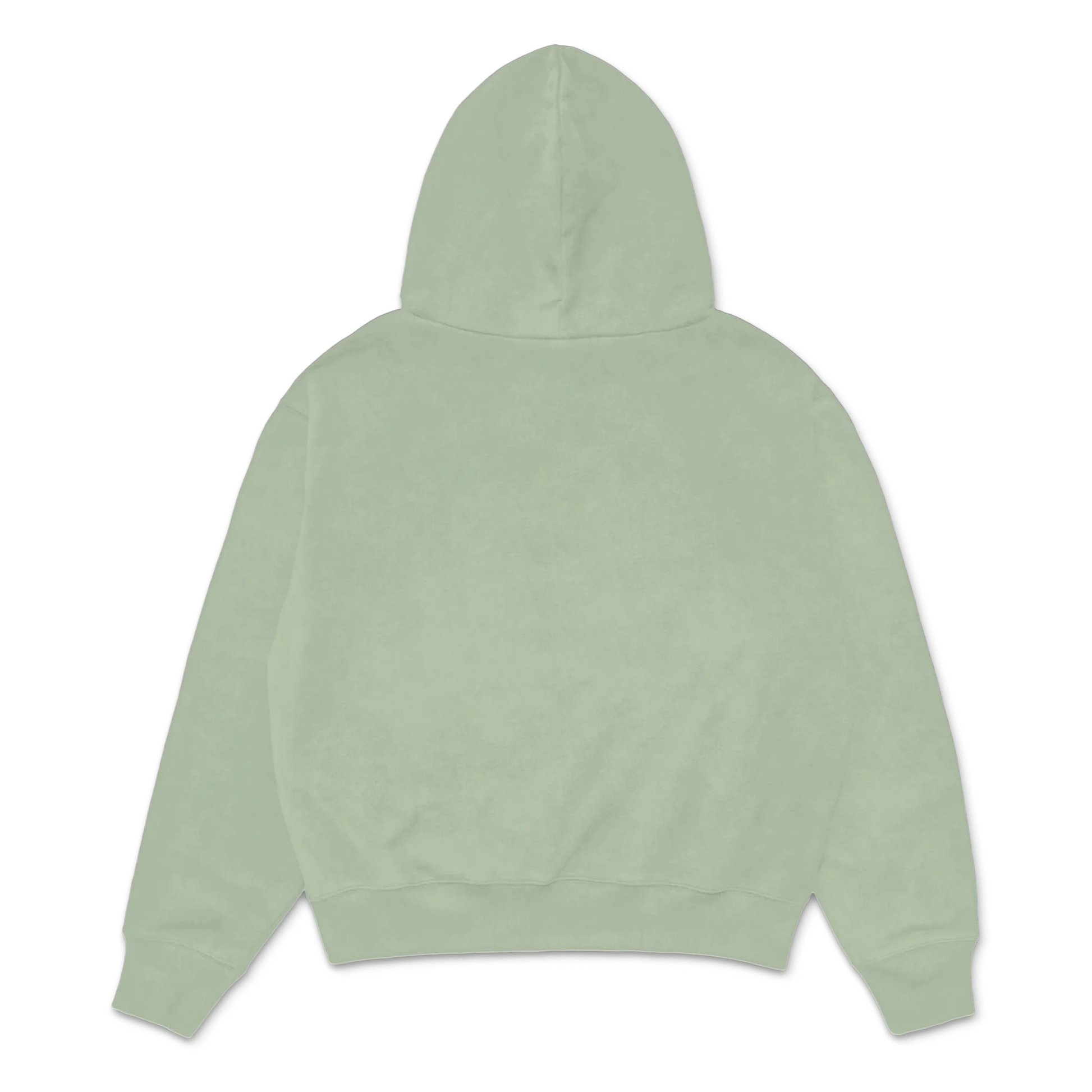 Custom Print Hoodie — Oil Green back