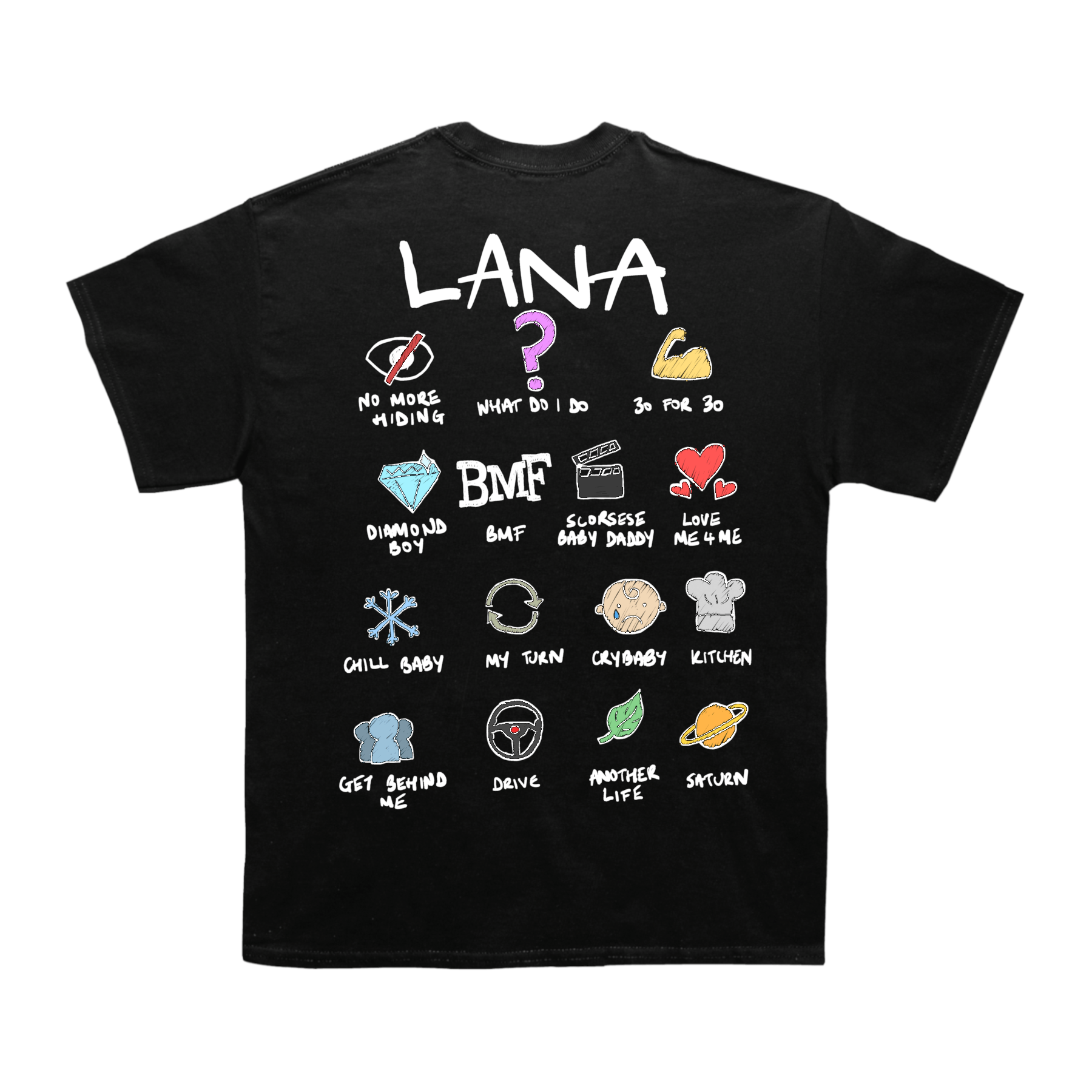 Sza "Lana" Notebook Back Design TEE