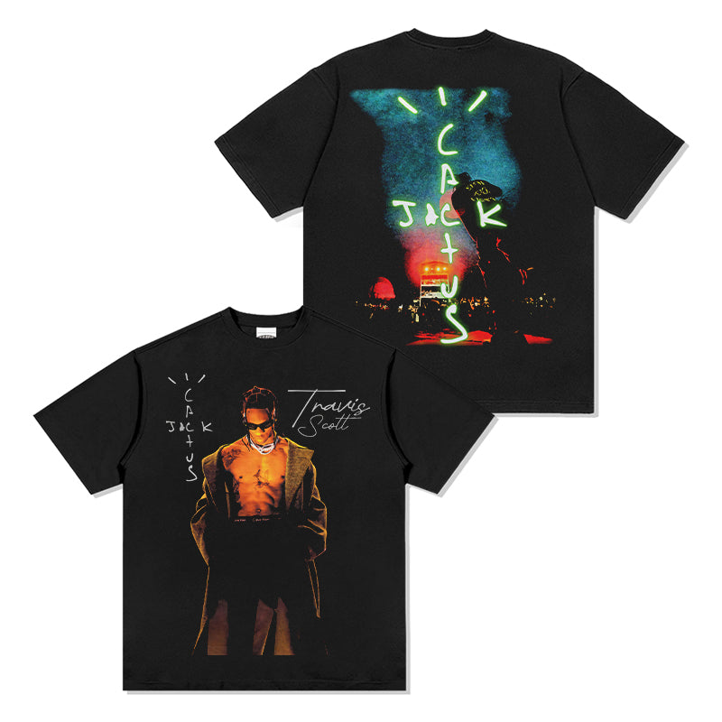 Travis Scott Tee tribute tee in heavyweight cotton