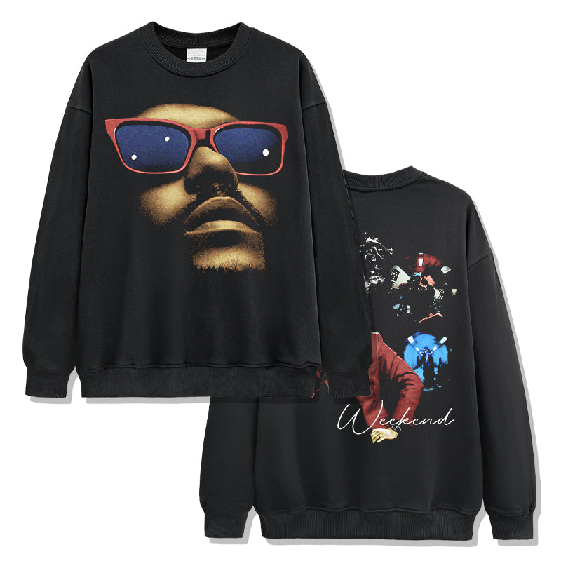 The Weeknd Sweatshirt tribute tee in heavyweight cotton