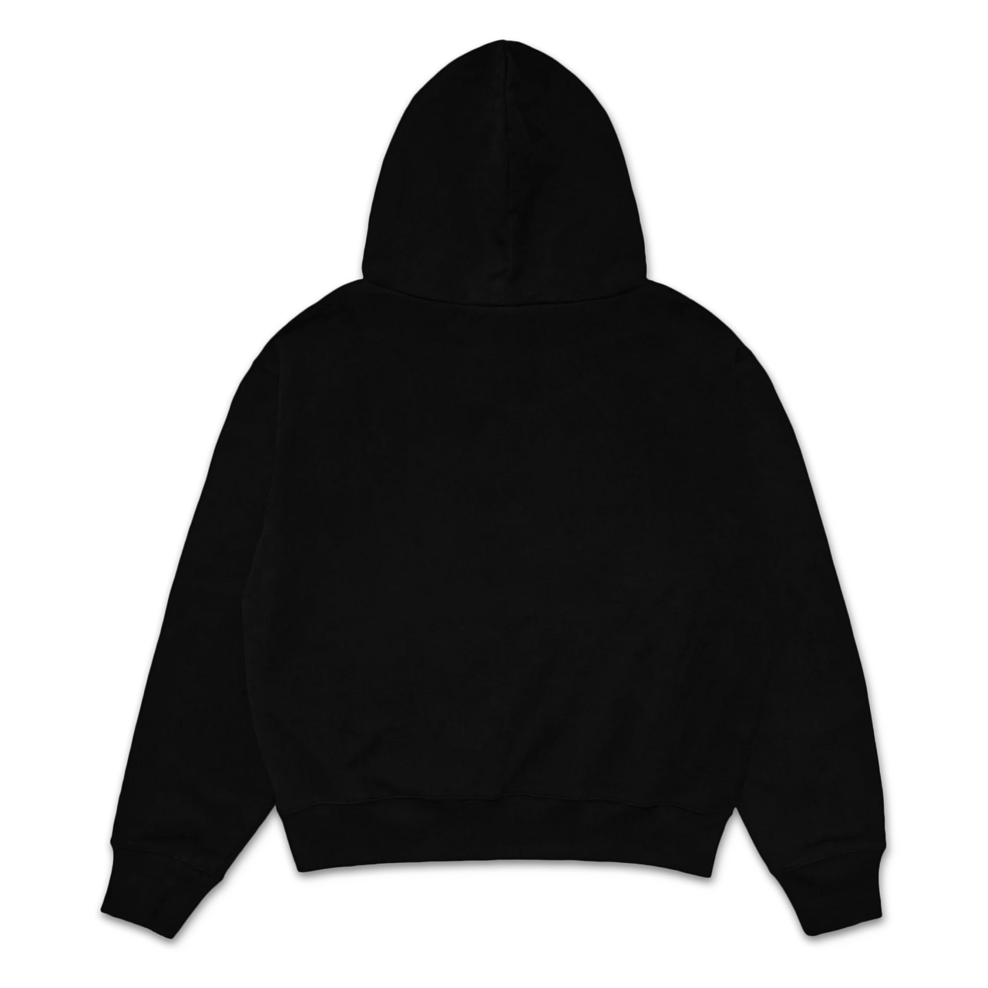 Custom Print Hoodie — Black back