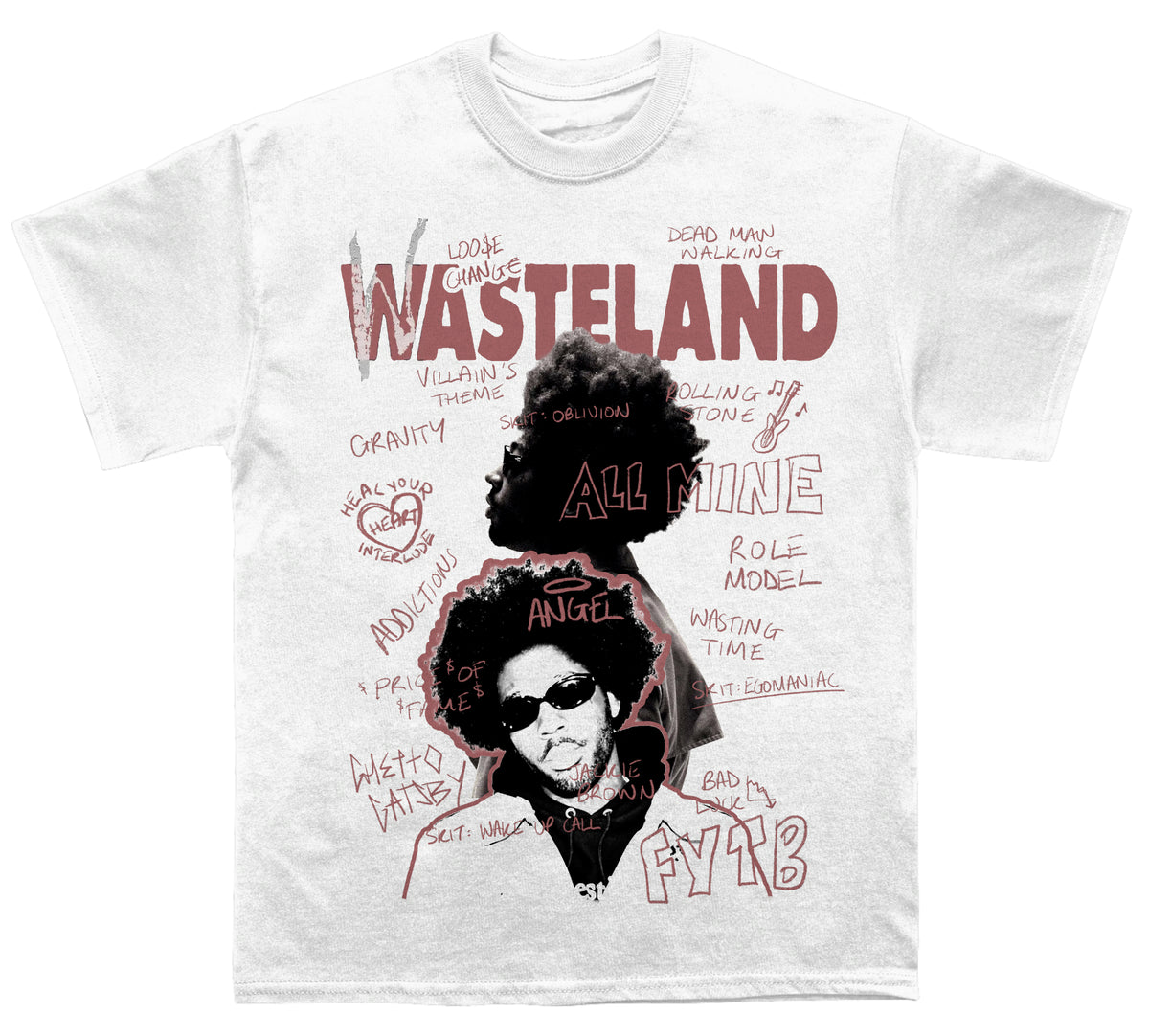 Brent Faiyaz "Wasteland Sketchbook" TEE