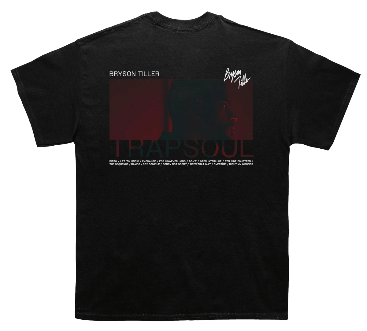 Bryson Tiller "Trapsoul" Backprint TEE - view 2