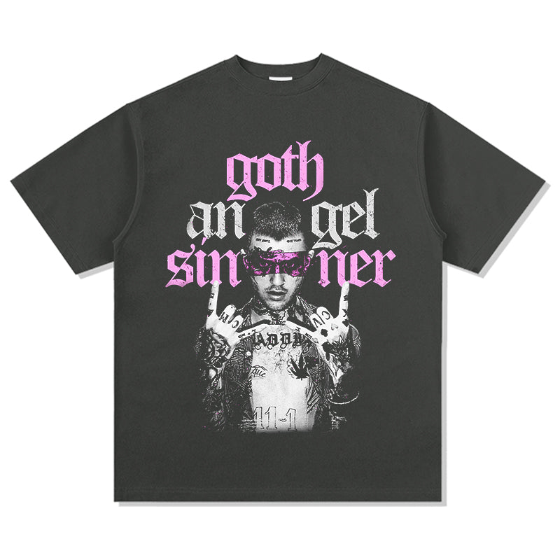 Goth Angel Sinner By Lil Peep Tee - view 2
