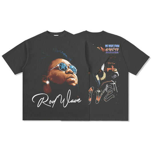 we went from rags riches by Rod Wave signature TEE