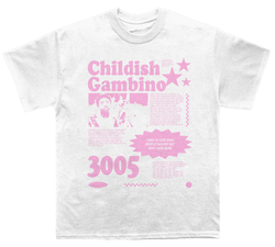 Childish Gambino "3005" Tee tribute tee in heavyweight cotton
