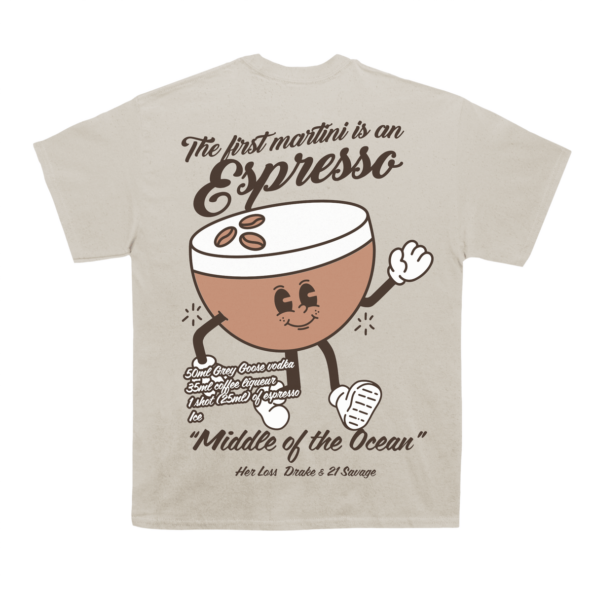 Drizzy " Espresso Martini " Back Design Tee - view 4