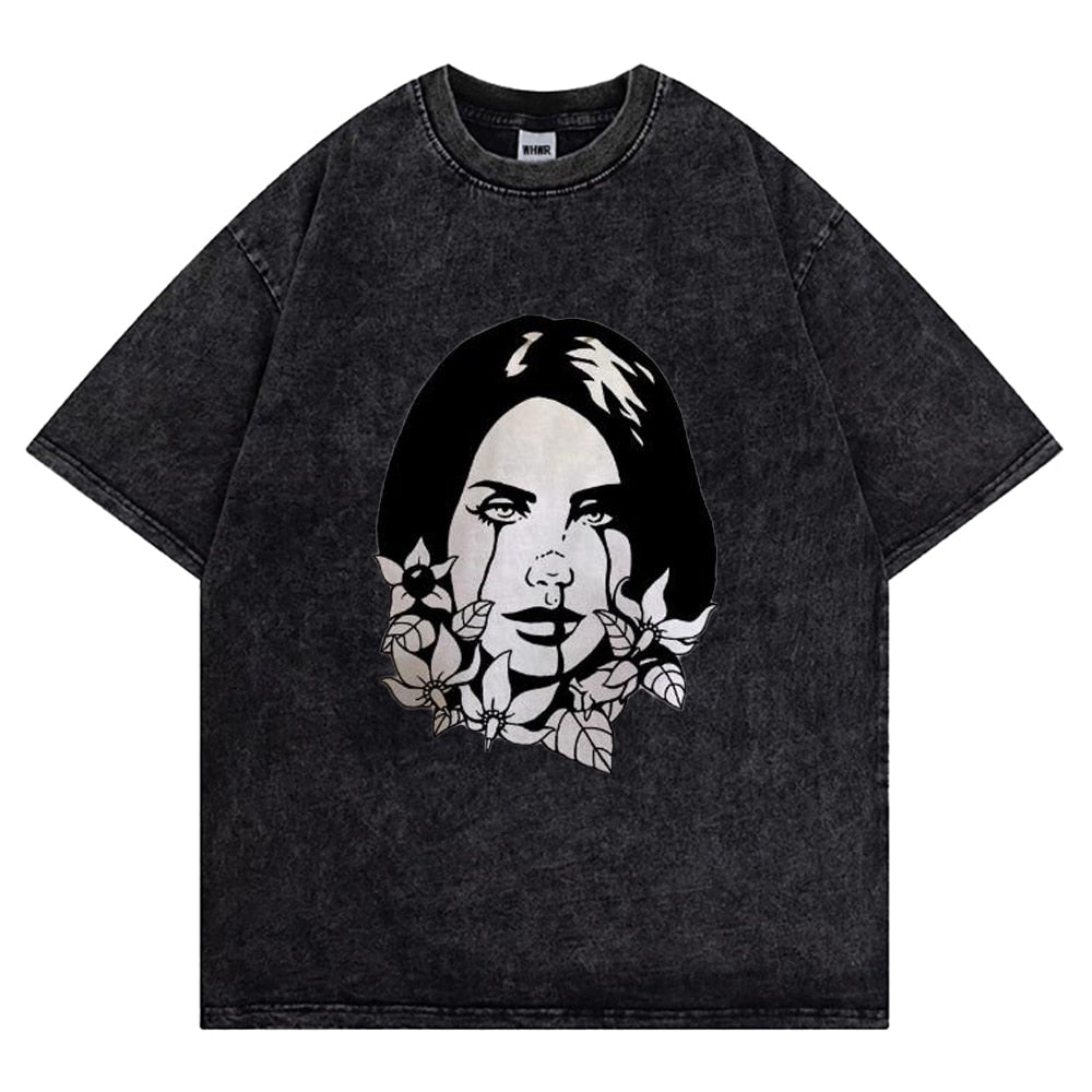 Lana Del Rey Dyed T-Shirt - 6ixmerchandise