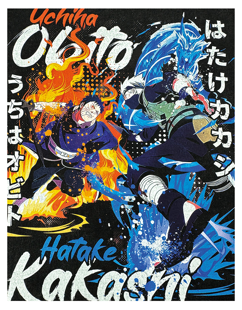 Obito Uchiha Vs Kakashi Hatake "Anime" TEE - view 4