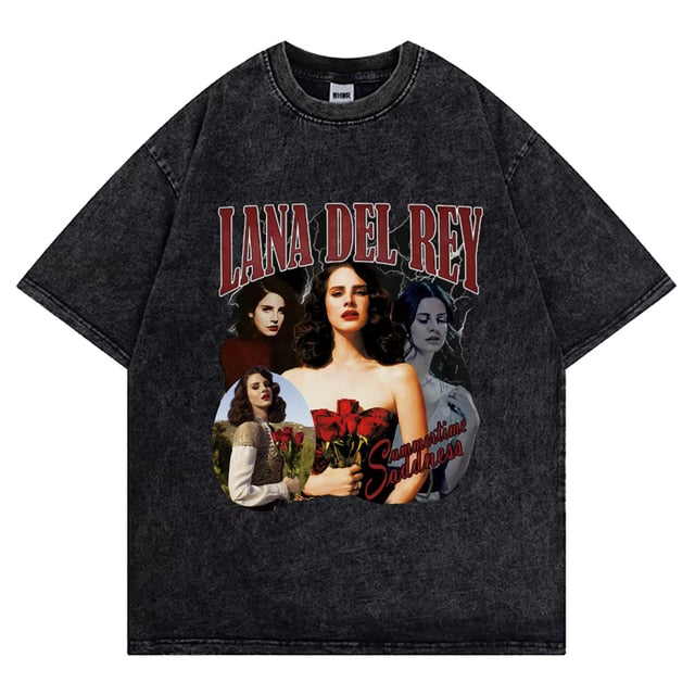 Lana Del Rey Dyed T-Shirt - 6ixmerchandise