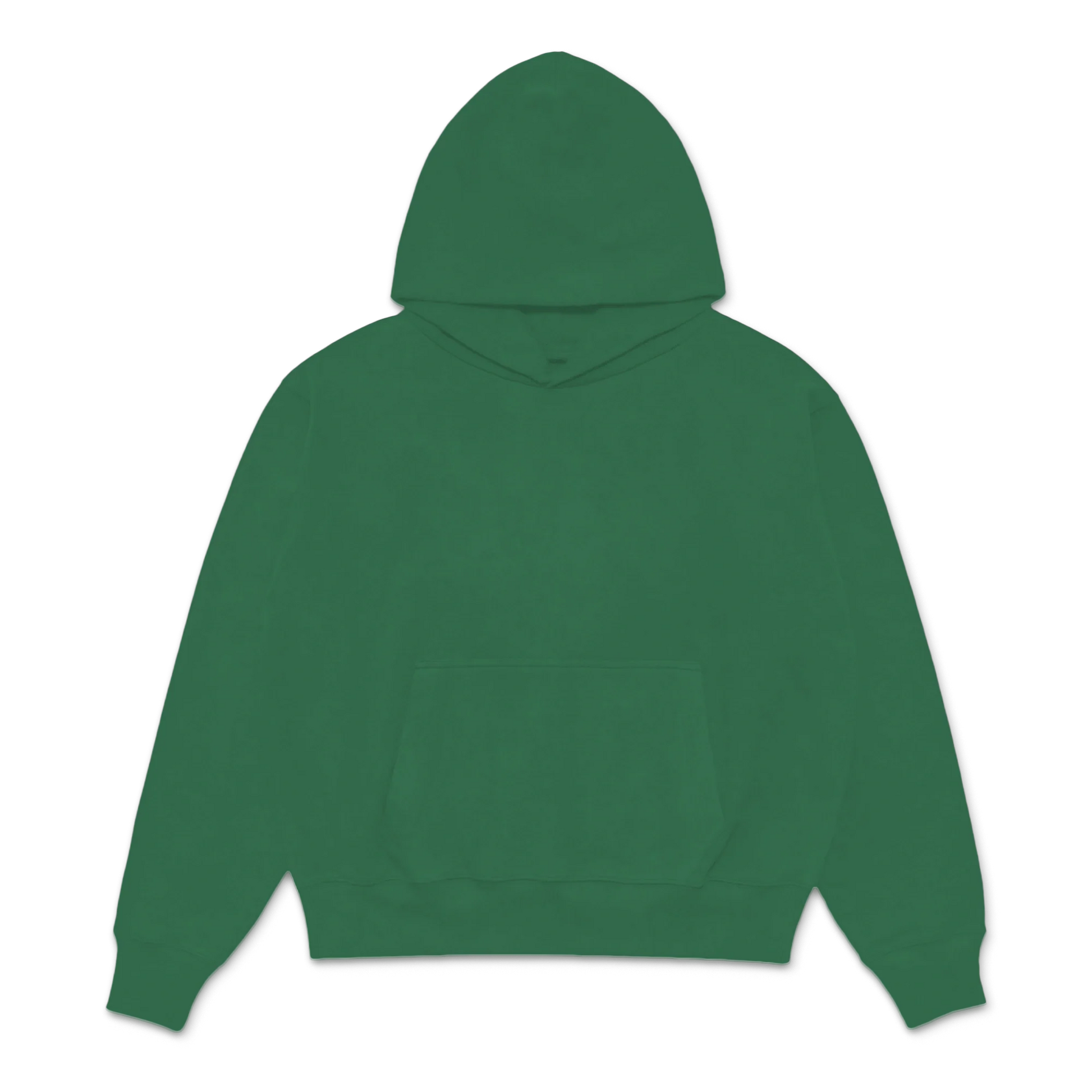 Custom Print Hoodie — Forest Green front