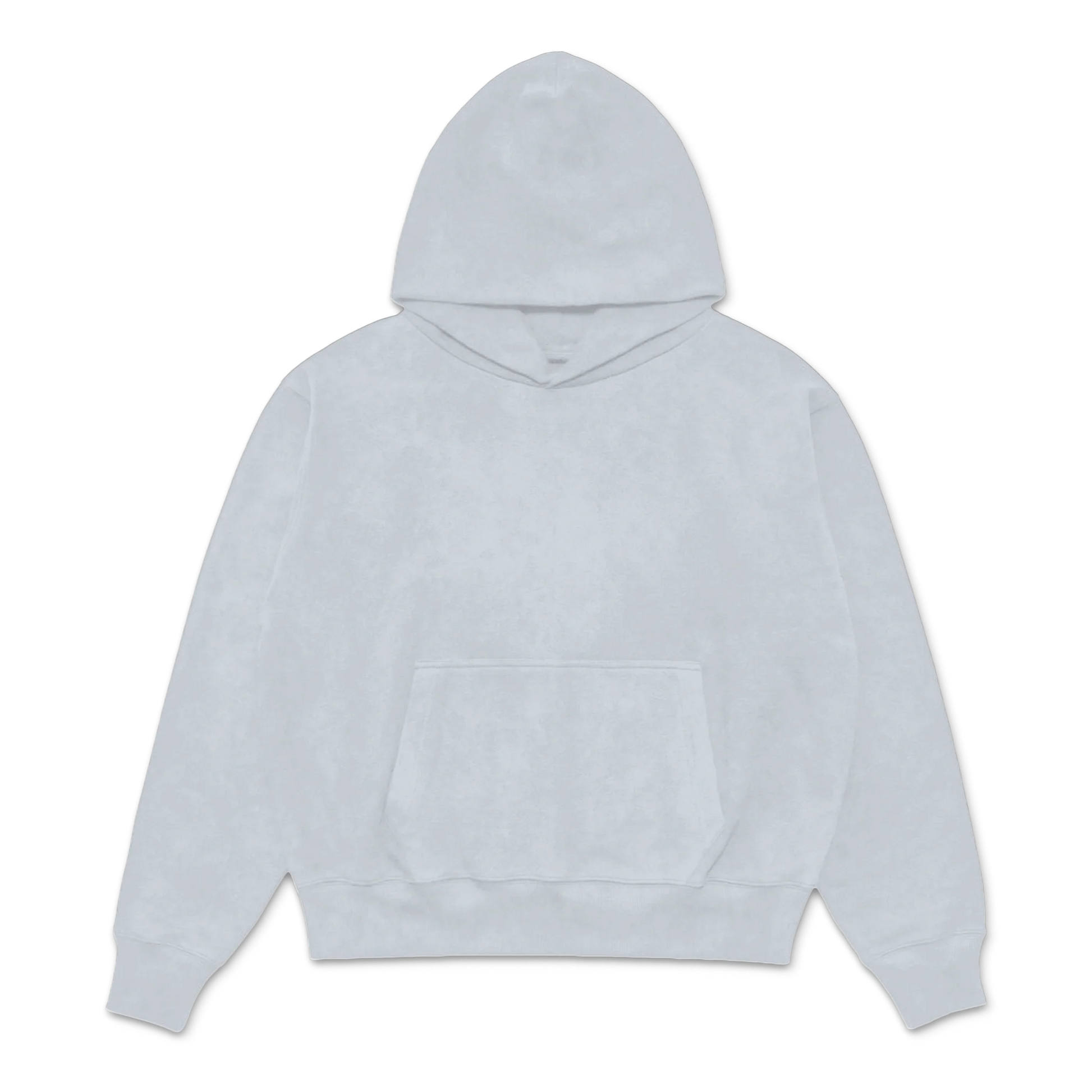 Custom Print Hoodie — Heather Grey front
