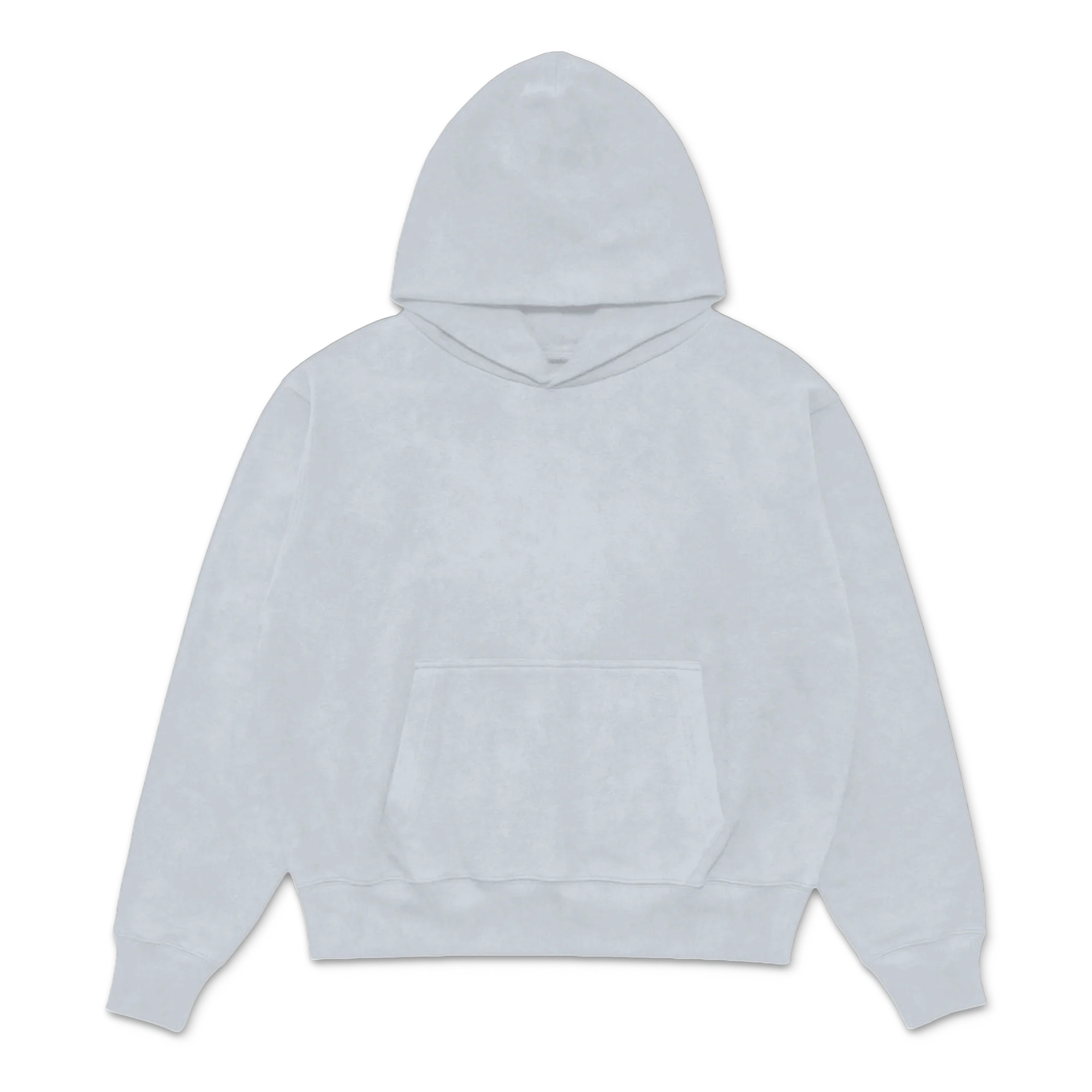 Custom Print Hoodie — Heather Grey front