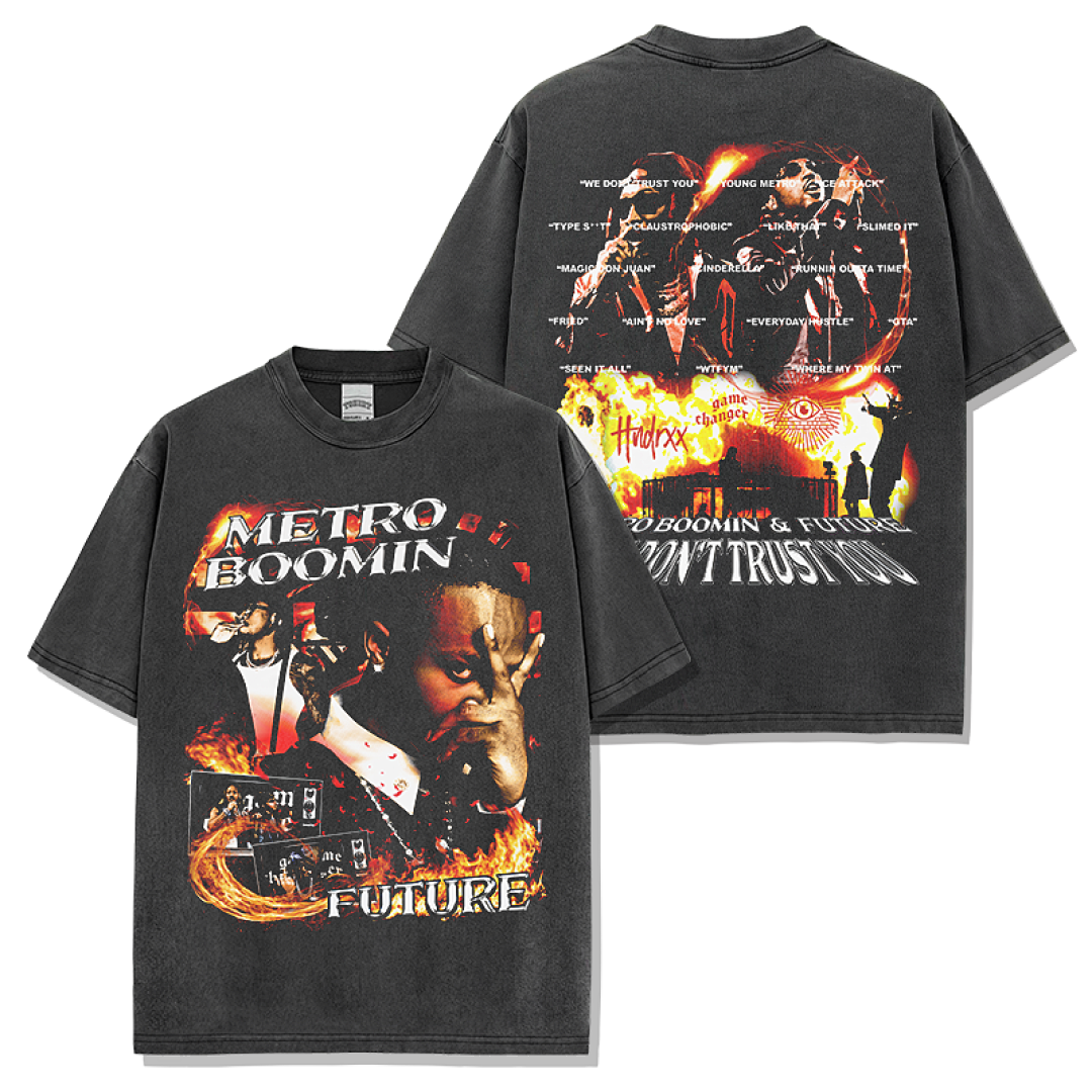 Metro Boomin & Future Tee - Washed Black
