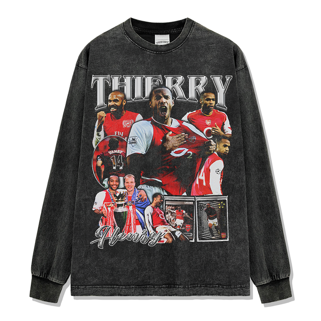 Thierry Henry Sweatshirt - Washed Black
