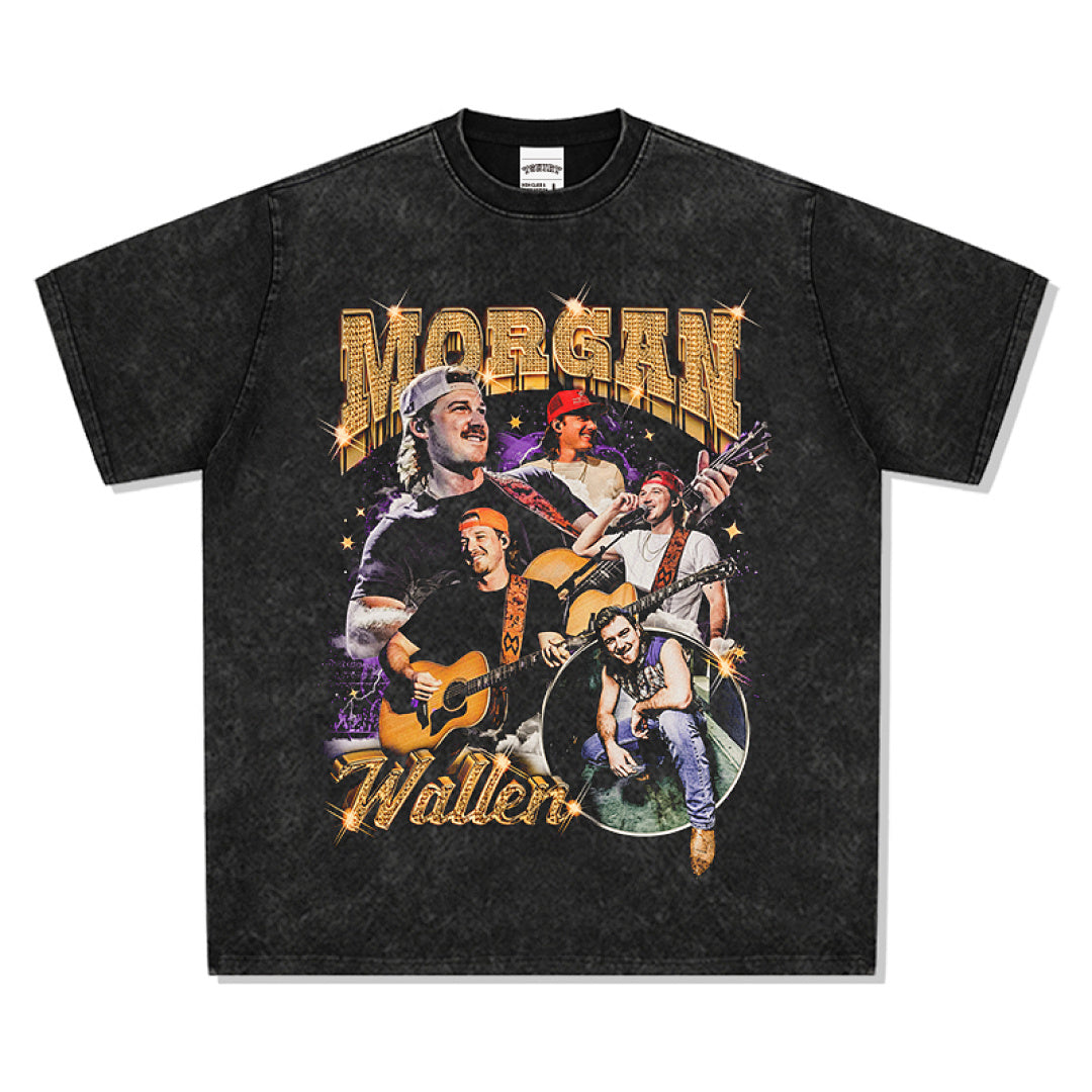 Morgan Wallen Tee - Washed Black