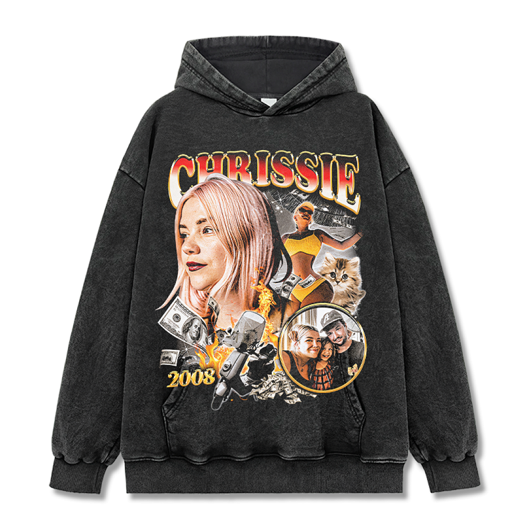 Chrissie Hoodie - Washed Black