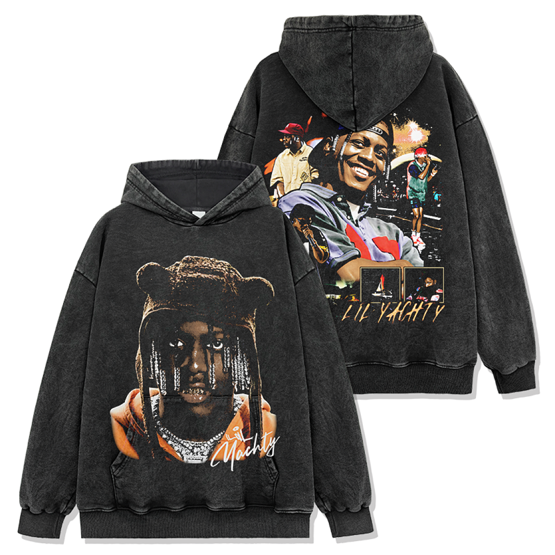 Lil Yachty Hoodie - Washed Black