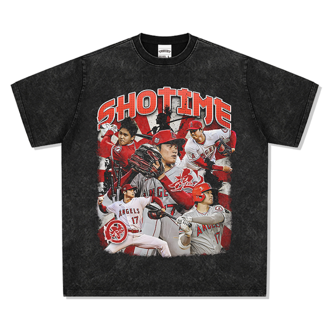 Shohei Ohtani Tee - Washed Black