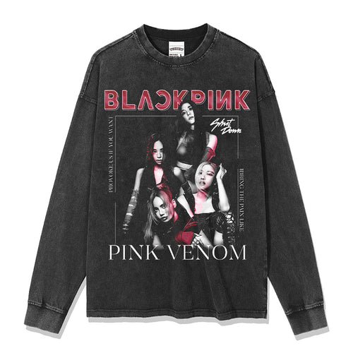 BLACKPINK Sweatshirt - Washed Black