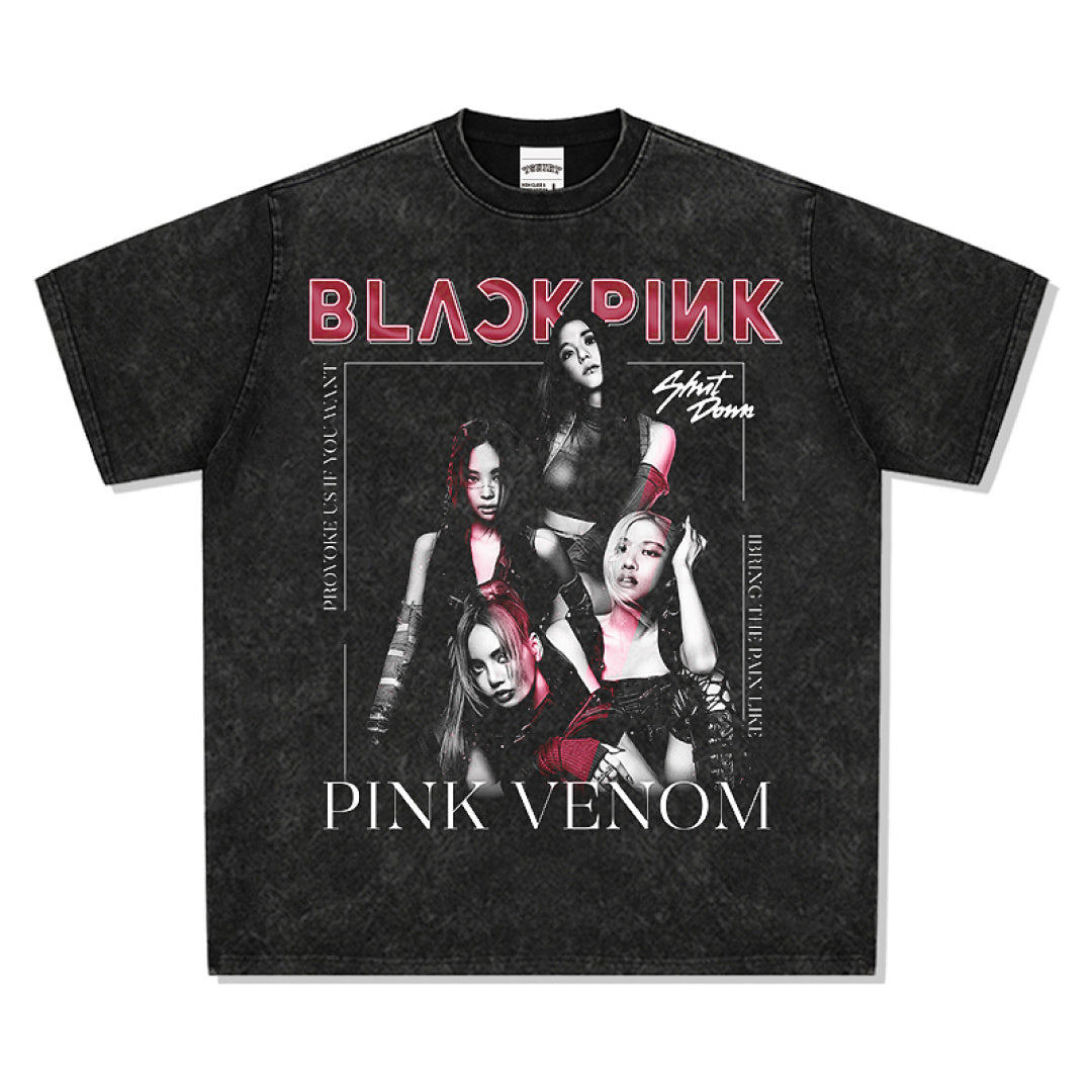 BLACKPINK Tee - Washed Black