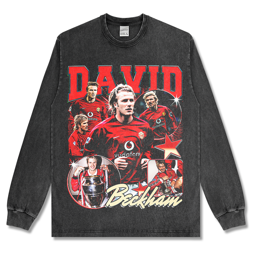 David Beckham Sweatshirt - Washed Black