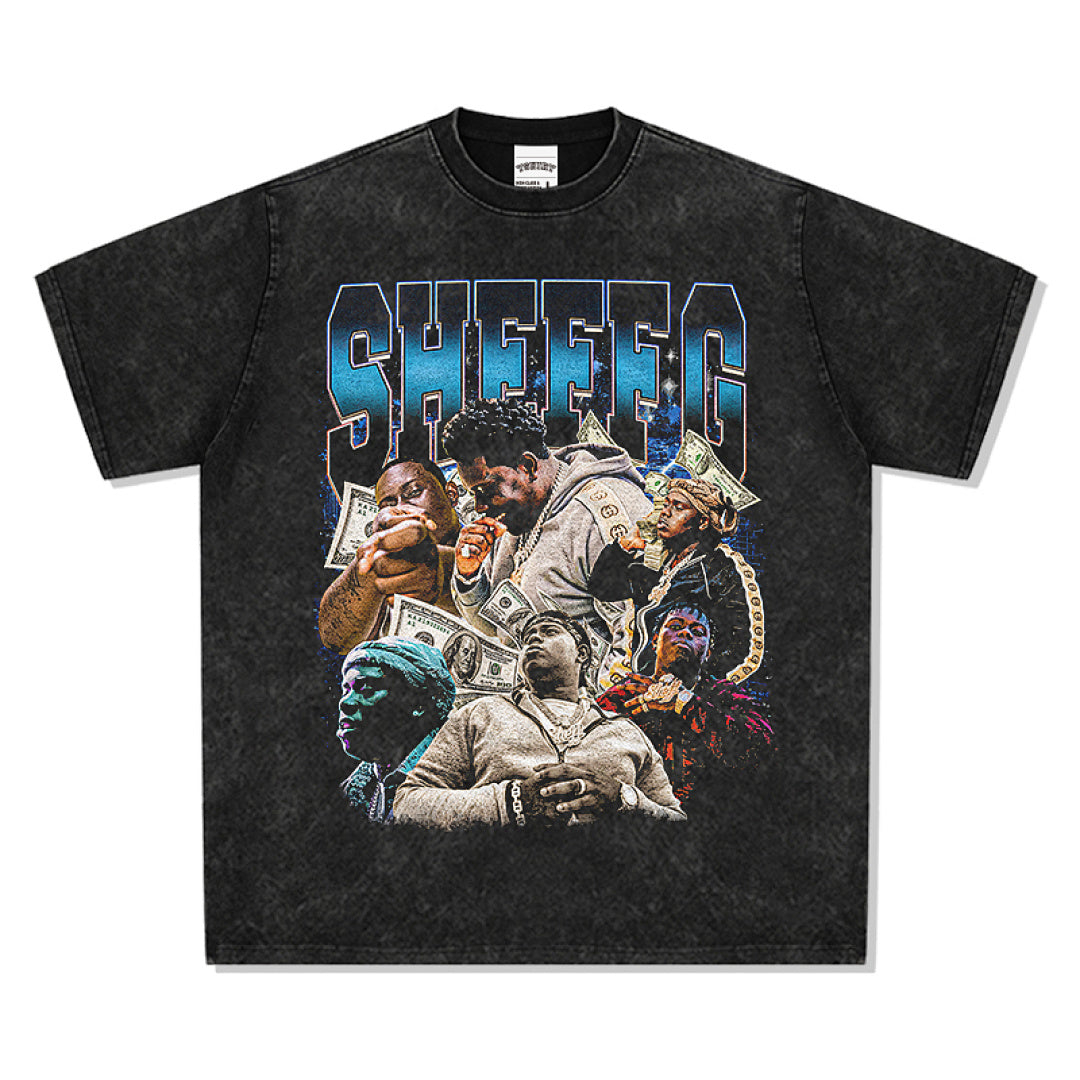 Sheff G Tee - Washed Black